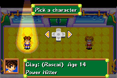 Mario Tennis: Power Tour (Game Boy Advance) screenshot: Both characters have different strengths