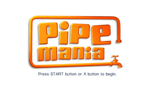 Pipe Mania (PSP) screenshot: Title screen