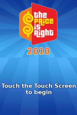 The Price is Right: 2010 Edition (Nintendo DS) screenshot: Title screen.