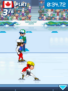 Vancouver 2010: Official Mobile Game of the Olympic Winter Games (J2ME) screenshot: Stretching out