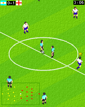Actua Soccer 2006: International Edition (J2ME) screenshot: Kick off