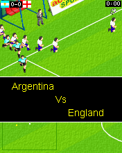 Actua Soccer 2006: International Edition (J2ME) screenshot: Players entering the pitch