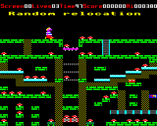 Magic Mushrooms (BBC Micro) screenshot: Level 6