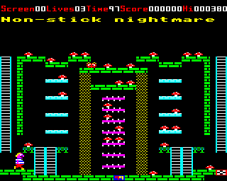 Magic Mushrooms (BBC Micro) screenshot: Level 5