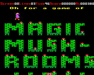 Magic Mushrooms (BBC Micro) screenshot: Level 3