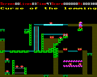 Magic Mushrooms (BBC Micro) screenshot: Level 8