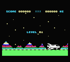 Space Walk (MSX) screenshot: Level 1