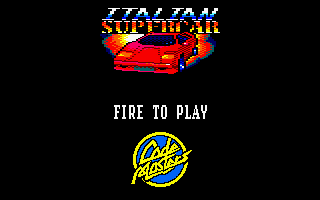 Italian Supercar (Amstrad CPC) screenshot: Second title screen