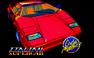 Italian Supercar (Amstrad CPC) screenshot: Title screen