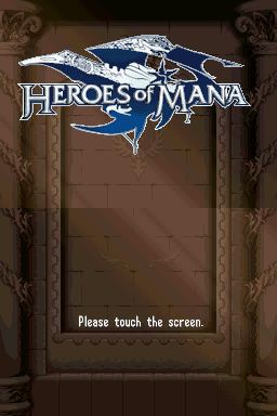 Heroes of Mana (Nintendo DS) screenshot: Title screen.