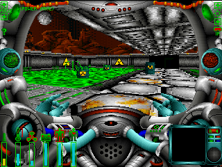 Wrath of Earth (DOS) screenshot: some nuclear waste in the waste resyk