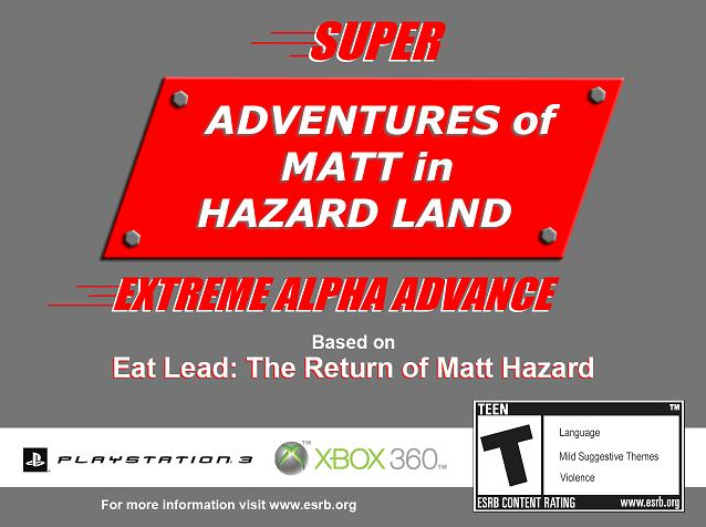 Super Adventures of Matt in Hazard Land: Extreme Alpha Advance (Browser) screenshot: Main screen.