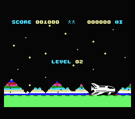 Space Walk (MSX) screenshot: On to level 2