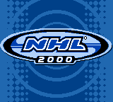NHL 2000 (Game Boy Color) screenshot: Title screen