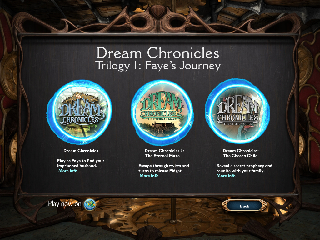 Dream Chronicles: The Book of Air (Windows) screenshot: The original trilogy