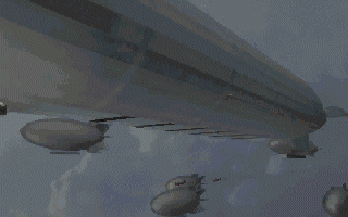 Air Power: Battle in the Skies (DOS) screenshot: An Airfleet (Cutscene)