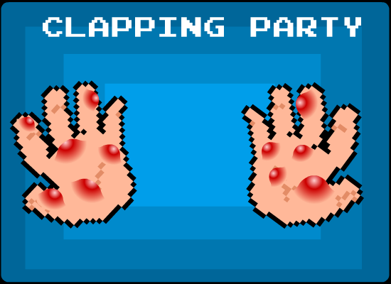 Clapping Party (Browser) screenshot: Ouch!