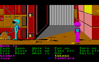 Zak McKracken and the Alien Mindbenders (Atari ST) screenshot: The girls on Mars.