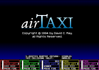 Air Taxi (Amiga) screenshot: Titles!