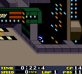 San Francisco Rush 2049 (Game Boy Color) screenshot: Track 3. Help!