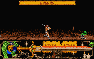 Deathbringer (Atari ST) screenshot: Hey! Come back here you coward!