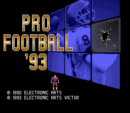 John Madden Football '93 (SNES) screenshot: ...which ends up breaking one of the screens. And if you wonder where Madden is...