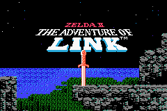 Zelda II: The Adventure of Link (Game Boy Advance) screenshot: Title Screen