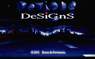 Devious Designs (Atari ST) screenshot: Title screen