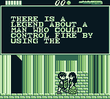 The Battle of Olympus (Game Boy) screenshot: Talking to a person.