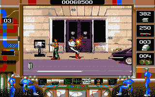 Crime Wave (Atari ST) screenshot: I'm hit!
