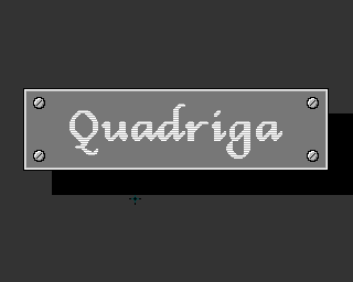 Amiga Spiele 1 (Amiga) screenshot: Quadriga: title screen