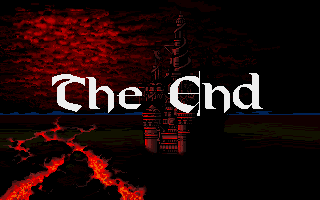 J.R.R. Tolkien's The Lord of the Rings, Vol. I (Amiga) screenshot: Game over.