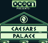 Caesars Palace (Game Boy) screenshot: Title screen (European version)