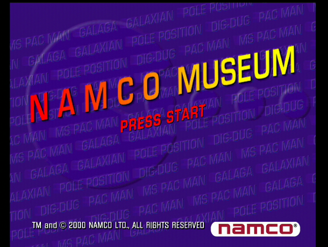 Namco Museum 64 (Dreamcast) screenshot: Title screen