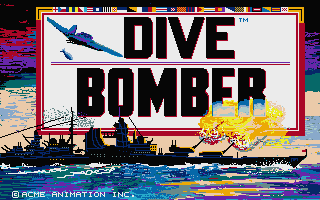 Dive Bomber (Atari ST) screenshot: Title screen
