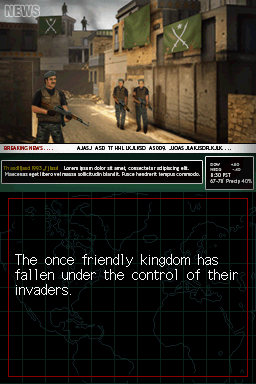 Call of Duty: Modern Warfare - Mobilized (Nintendo DS) screenshot: Story with voiceovers