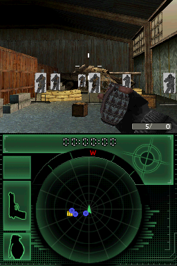 Call of Duty: Modern Warfare - Mobilized (Nintendo DS) screenshot: Grenade time!