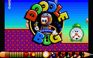 Doodlebug: Bug Bash II (Atari ST) screenshot: Title screen