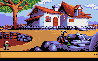 Gobliins 2: The Prince Buffoon (Atari ST) screenshot: A scary frog