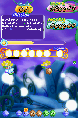 Rain Drops (Nintendo DS) screenshot: Level 01