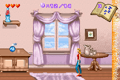 Sabrina, the Teenage Witch: Potion Commotion (Game Boy Advance) screenshot: Chased by wall of magic