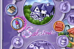 Sabrina, the Teenage Witch: Potion Commotion (Game Boy Advance) screenshot: Level overview screen