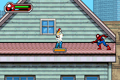 Ultimate Spider-Man (Game Boy Advance) screenshot: Oh! You're stuck.