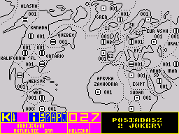 Imperator (ZX Spectrum) screenshot: Atlantic area