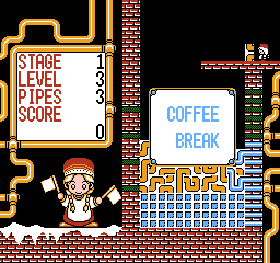 Gorby no Pipeline Daisakusen (NES) screenshot: Where's the vodka?