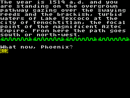 Aztec Assault (ZX Spectrum) screenshot: The game begins