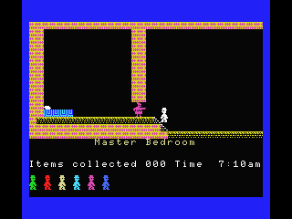 Screenshot of Jet Set Willy (MSX, 1984) - MobyGames