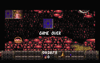 First Samurai (Atari ST) screenshot: Game over