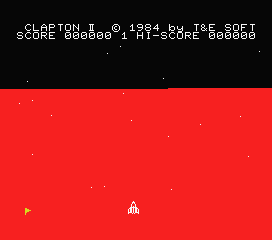 Battle Ship Clapton II (MSX) screenshot: I was hit.