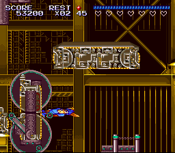 Sparkster (SNES) screenshot: Whoops